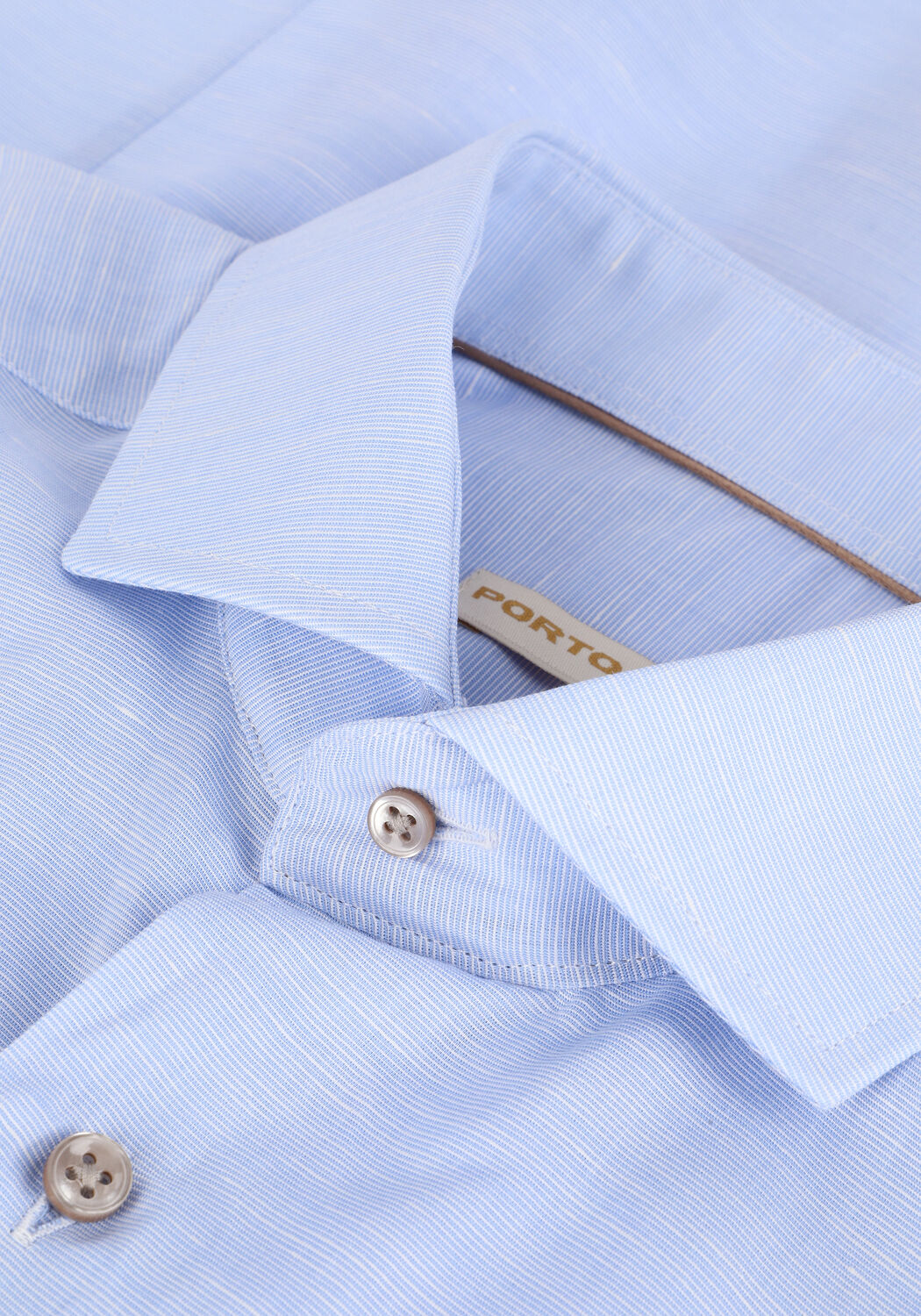 Lichtblauwe PORTO MILANO Klassiek overhemd LAGOS - large