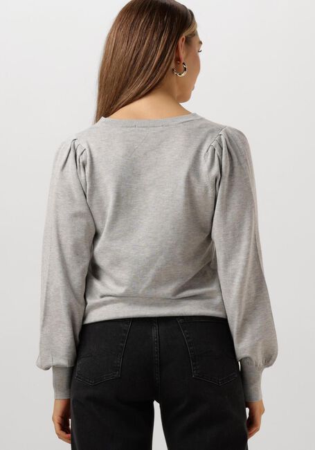 Grijze SUMMUM Trui ROUND NECK SWEATER SOFT VISCOSE POLYAMIDE KNIT - large