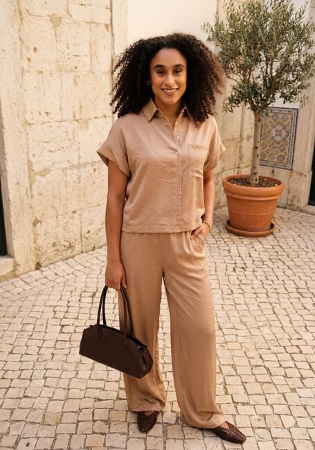 Bruine KNIT-TED Broeken/jumpsuits LINDE - large