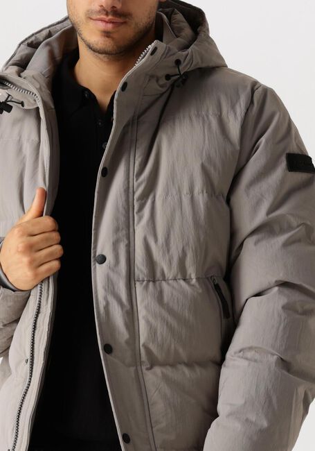 Grijze PURE PATH Gewatteerde jas REGULAR FIT JACKETS PADDED404 - large