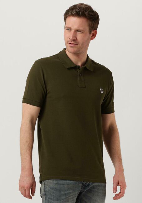 PS PAUL SMITH Polo MENS SLIM FIT SS POLO SHIRT ZEBRA Vert foncé - large