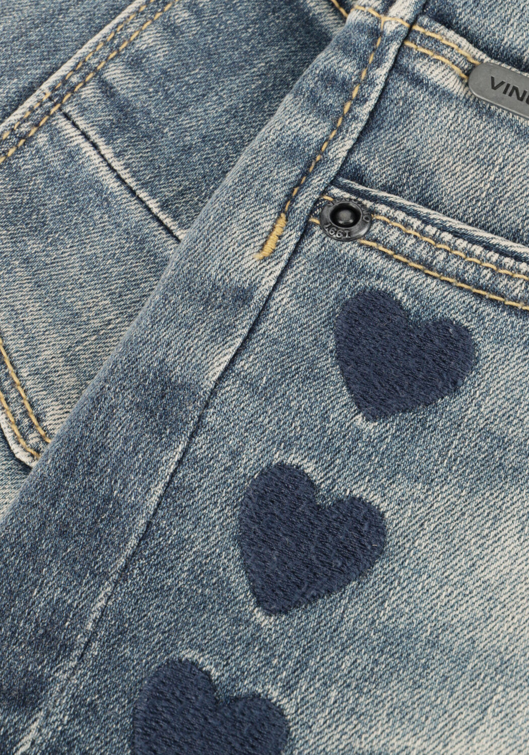 VINGINO Pantalon courts DAFINA HEART en bleu - large