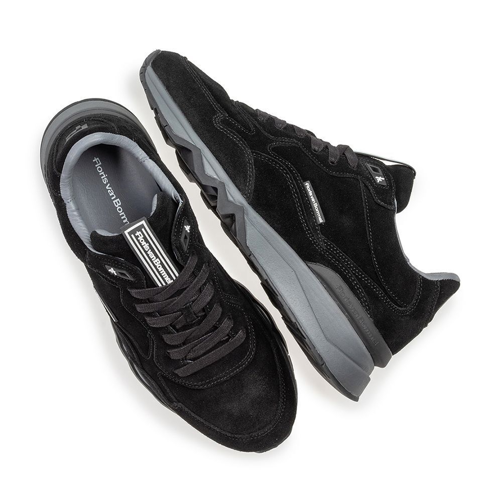 FLORIS VAN BOMMEL Baskets basses DE ZAGER 10.05 en noir - medium