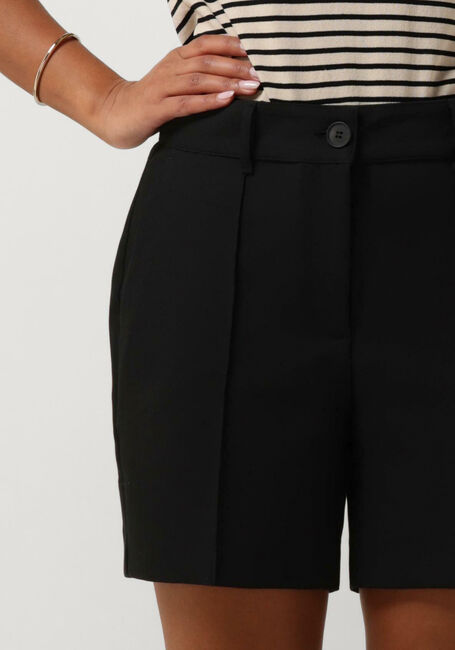 JANSEN AMSTERDAM WQ441 WOVEN HIGH WAISTED SHORT Pantalons en noir - large