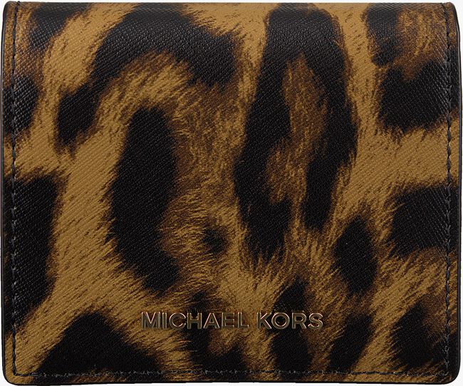 MICHAEL KORS Porte-monnaie FLAP CARD HOLDER en marron - large