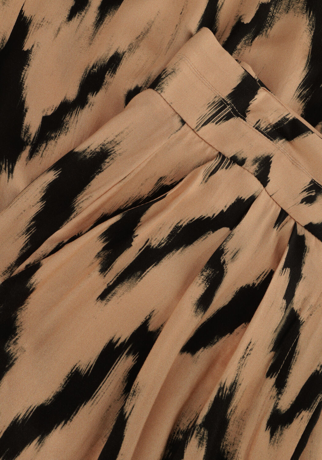 AAIKO Pantalon large FREDERIQUE IKAT VIS 528 en beige - large