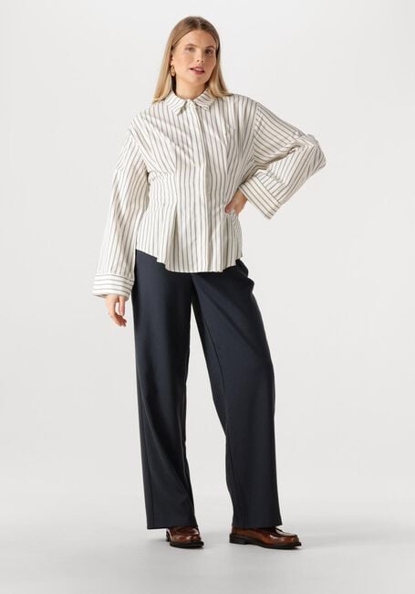 Gebroken wit NEO NOIR  LYTRA STRIPE SHIRT - large