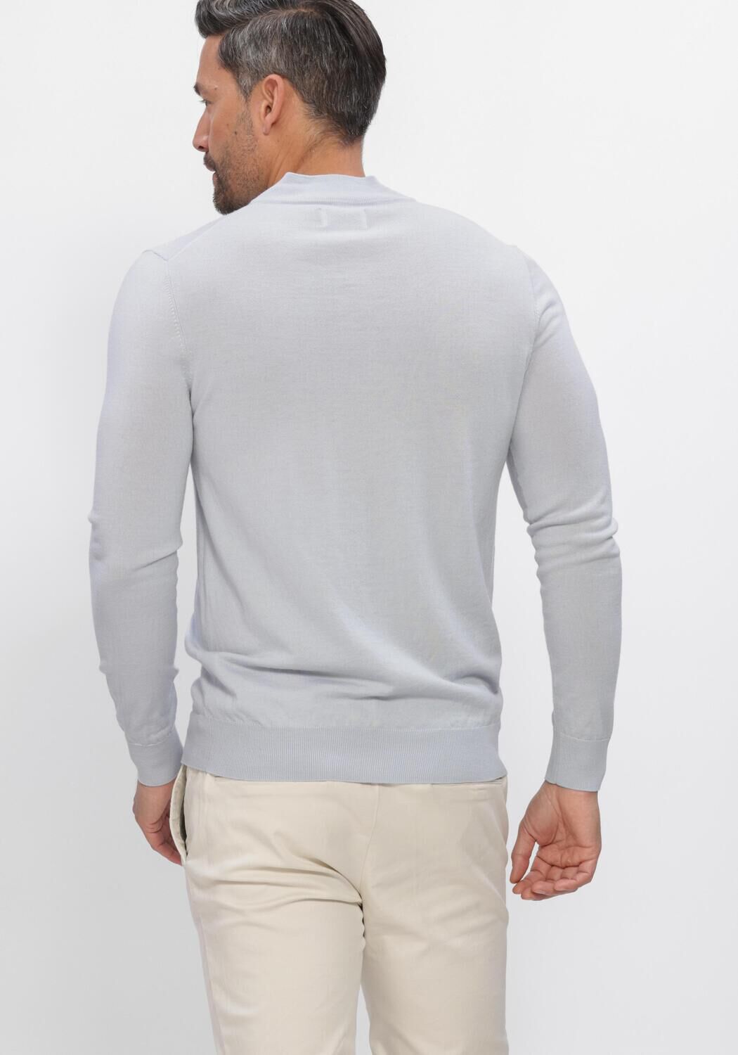 STEFANO LAURAN Pull HALF ZIP ANDERS en bleu - large