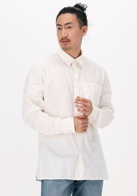 Witte SELECTED HOMME Casual overhemd SLHREGAXEL SHIRT LS SEERSUCKER - large