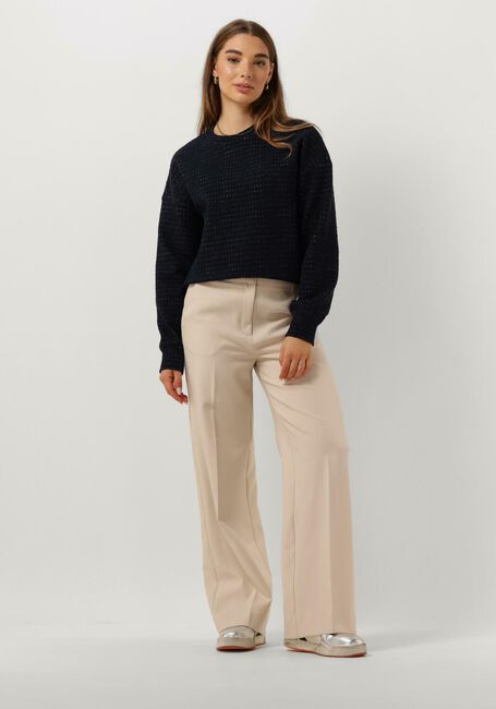 VANILIA Pull STRUCTURE SWEAT Bleu foncé - large