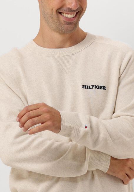 TOMMY HILFIGER Pull SPECKLEDMOULINE GRAPHIC C NECK en beige - large