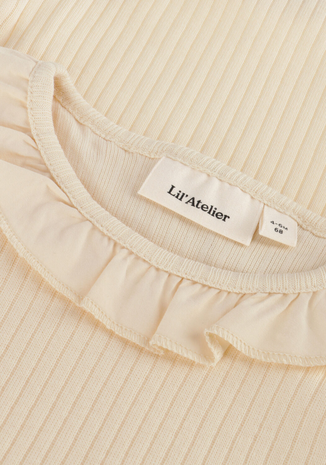 LIL' ATELIER Grenouill&egrave;res NBFOMINA LS SLIM BODY en beige - large