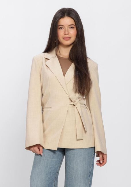 NEO NOIR Blazer CARMIA MELANGE TIE BLAZER en beige - large