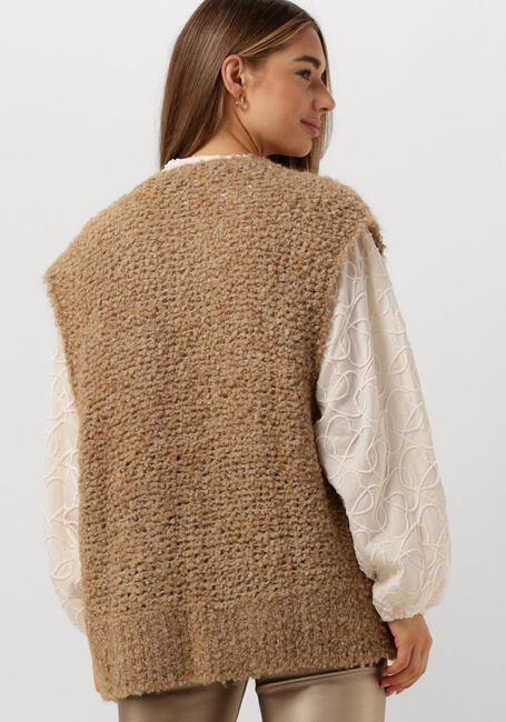 NUKUS Gilet GILLY GILET LUREX en camel - large
