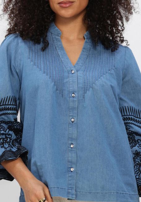 MOS MOSH MMSTOMIN EMB SHIRT Blouses en bleu - large