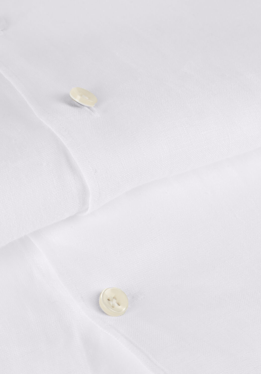 PROFUOMO Chemise classique SHIRT X-CUTAWAY LINEN en blanc - large