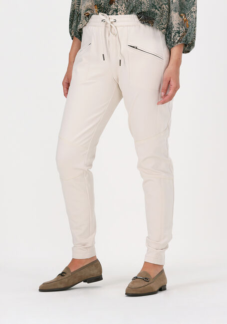 SUMMUM Pantalon évasé TROUSERS PUNTO MILANO en blanc - large