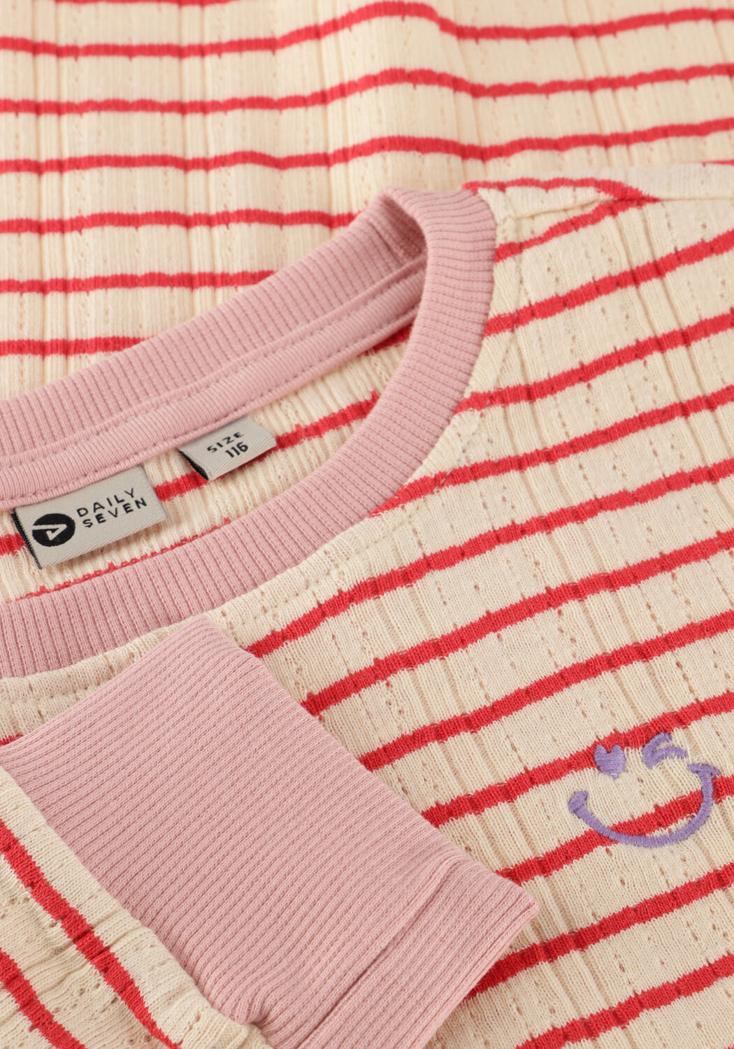 DAILY7 Haut LONGSLEEVE STRIPE Cr&egrave;me - large