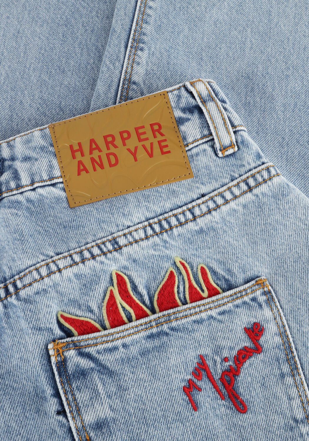 HARPER & YVE Straight leg jeans YVE-PA PICANTE Bleu clair - large