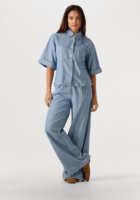 AAIKO SERENE STRIPE CO 568 Blouses Bleu clair - large