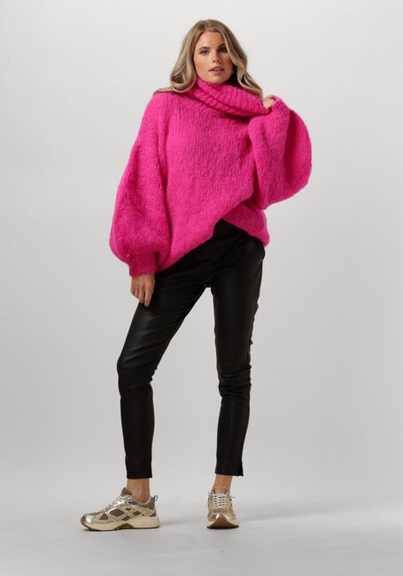 AMERICAN DREAMS Col roulé PEPPER ROLL NECK ALPACA PULLOVER en rose - large