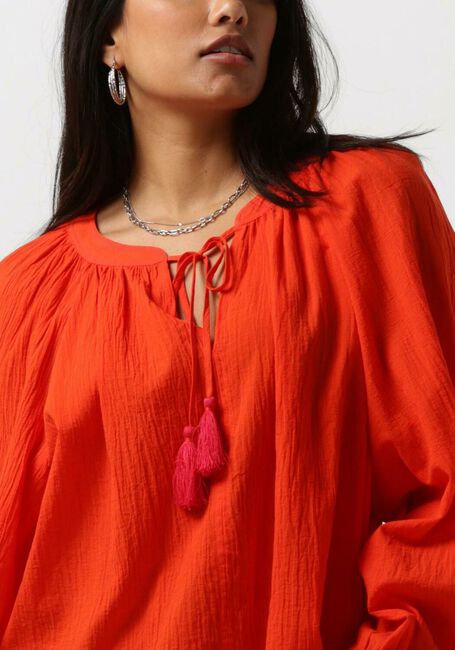 Oranje SCOTCH & SODA Blouse BALLOON SLEEVE TOP - large