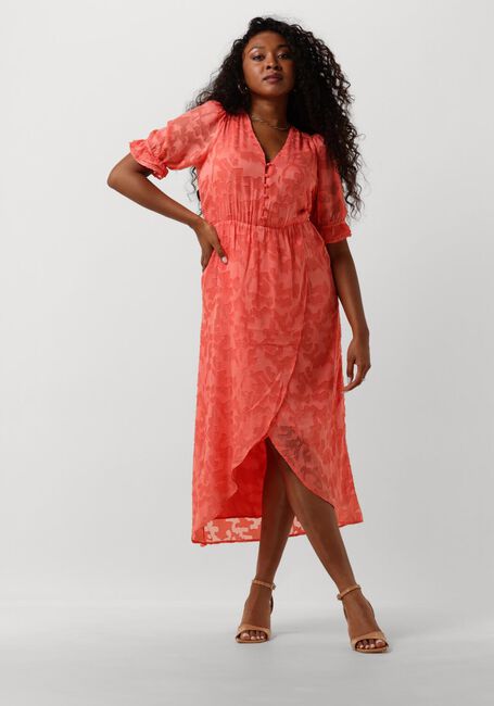 FREEBIRD Robe midi DAHL en orange - large
