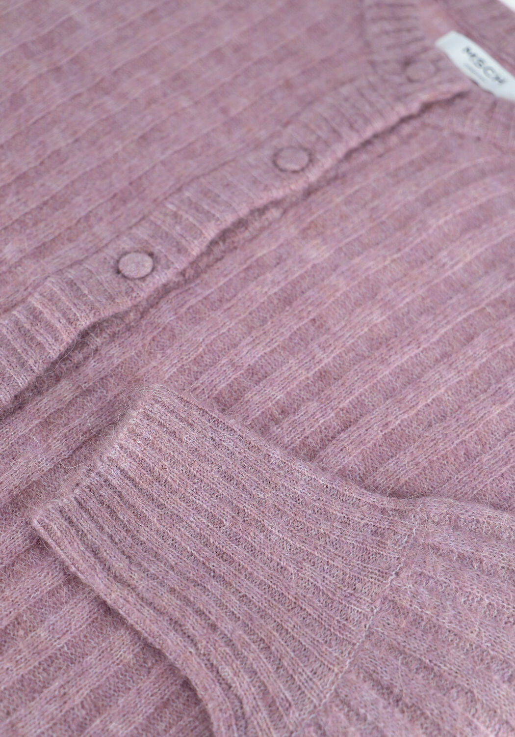 Paarse MSCH COPENHAGEN Vest DEANNA ALPACA RIB CARDIGAN - large