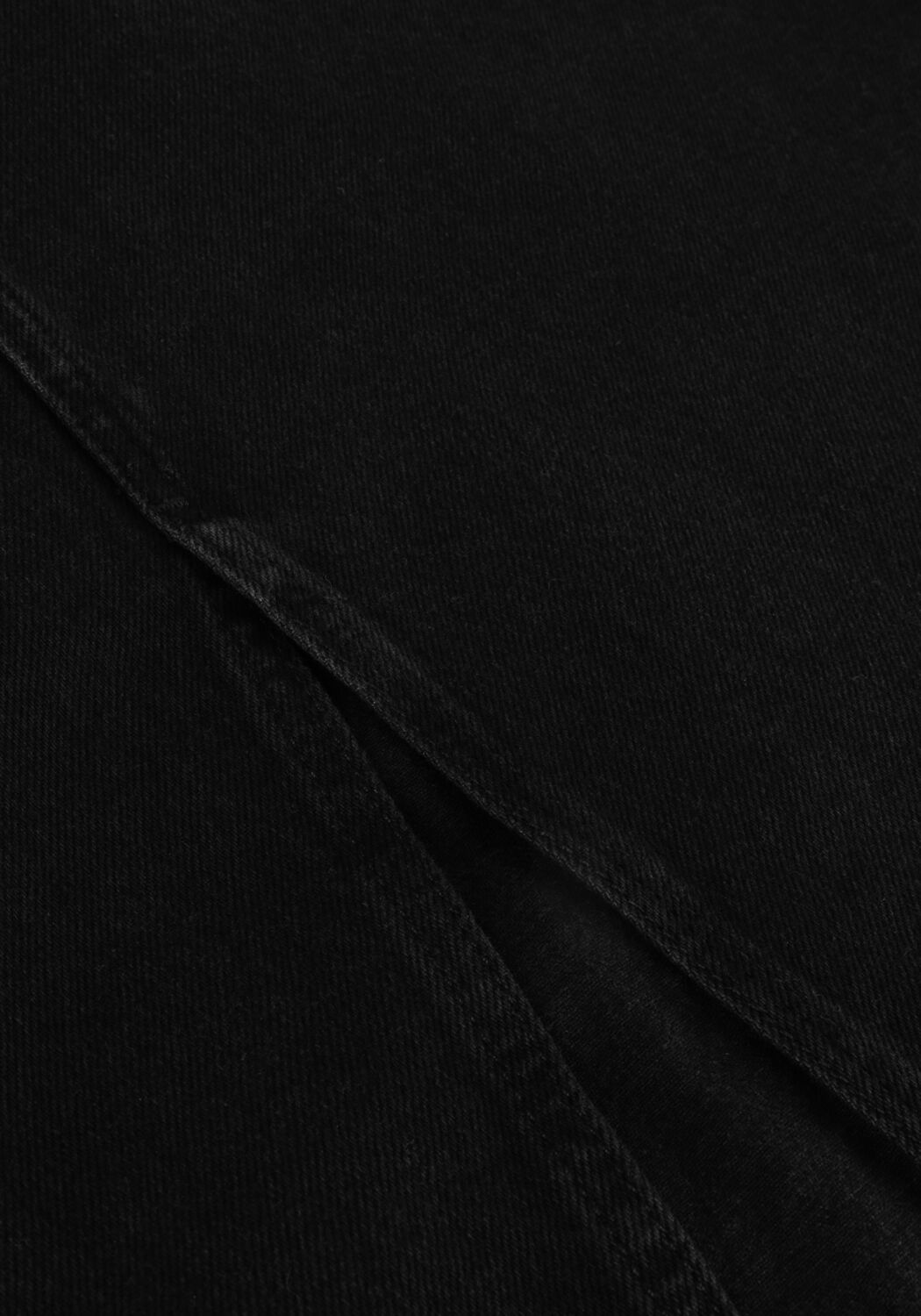 OBJECT Jupe midi OBJHARLOW MIDI DENIM SKIRT en noir - large