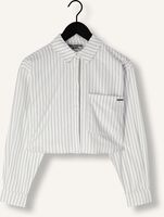 Witte COLOURFUL REBEL  ALIYA STRIPED CROPPED  BLOUSE Witte COLOURFUL REBEL  ALIYA STRIPED CROPPED  BLOUSE - medium