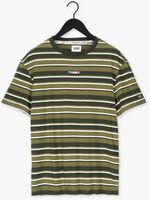 TOMMY JEANS T-shirt TJM CENTRE GRAPHIC STRIPE TEE Olive