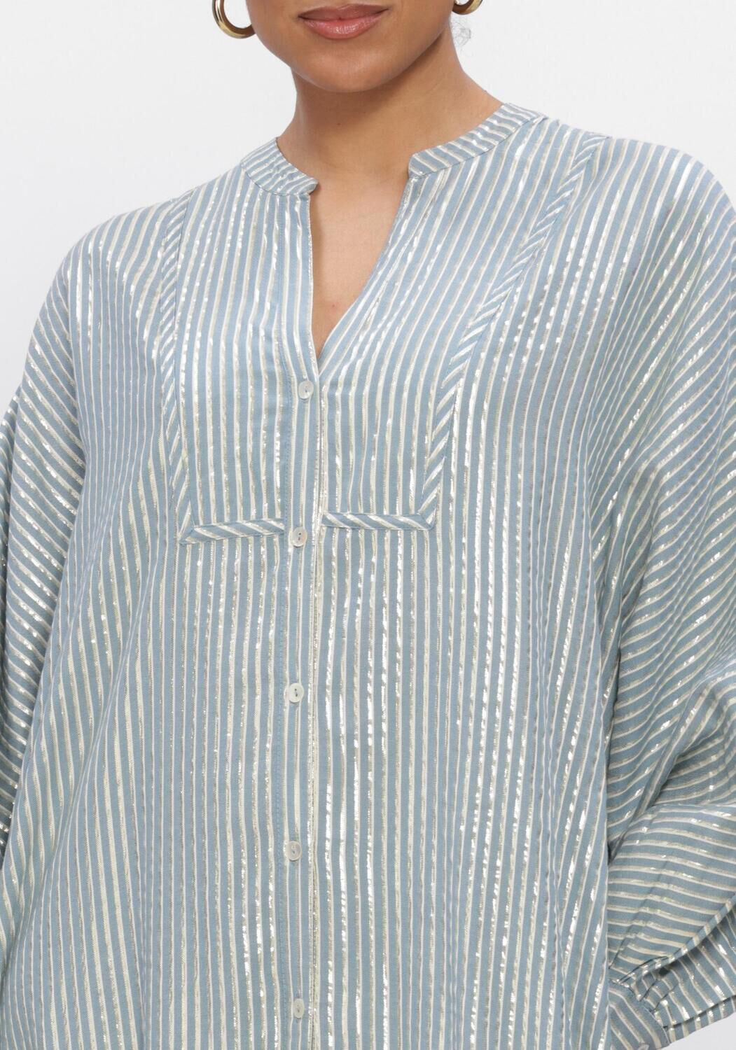 SUMMUM DRESS STRIPE Robes en bleu - large