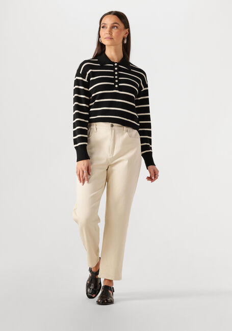 MODSTRÖM Pull MALVAMD STRIPE POLO en noir - large