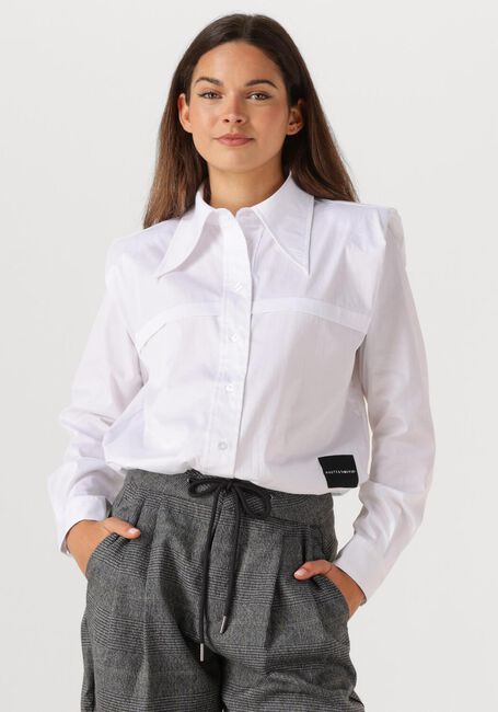 Witte HAUTE L'AMITIÉ  POPLIN ROLOU SHIRT - large