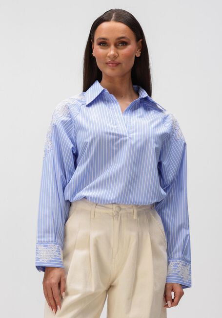 Lichtblauwe BRUUNS BAZAAR  MESQUITEBBKALOE BLOUSE - large