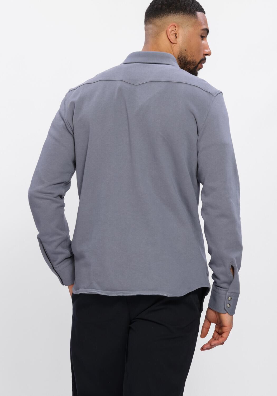 Blauwe PROFUOMO Casual overhemd OVERSHIRT WESTERN - large