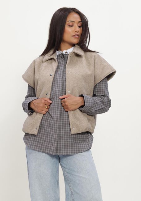 Beige MODSTR&Ouml;M Vest CLEAMD VEST - large