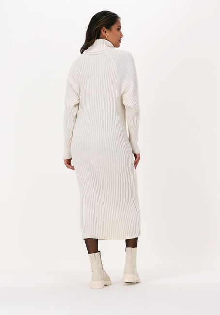 Gebroken wit Y.A.S. Midi jurk YASMAVI LS KNIT ROLL-NECK - large