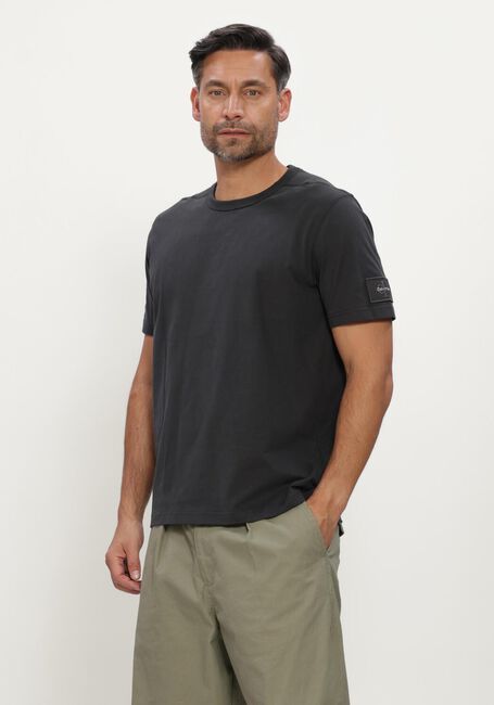 CALVIN KLEIN T-shirt SS CLSC SUEDED JERSEY BADGE TEE Anthracite - large