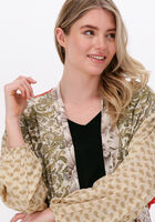 SISSEL EDELBO Kimono POCKET LONG MIX KIMONO en beige
