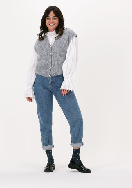 Lichtgrijze JUST FEMALE Spencer FINE VEST - large