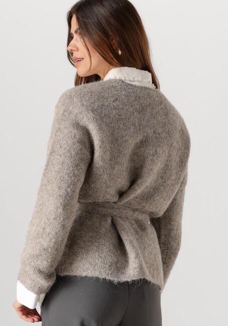 SELECTED FEMME Gilet SLFGABELLA LS KNIT BOW CARDIGAN en gris - large