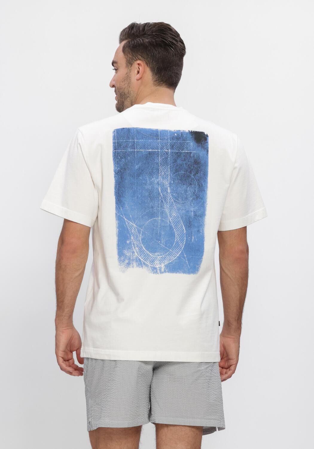 BUTCHER OF BLUE T-shirt ARMY CYAN LOOSE TEE en blanc - large