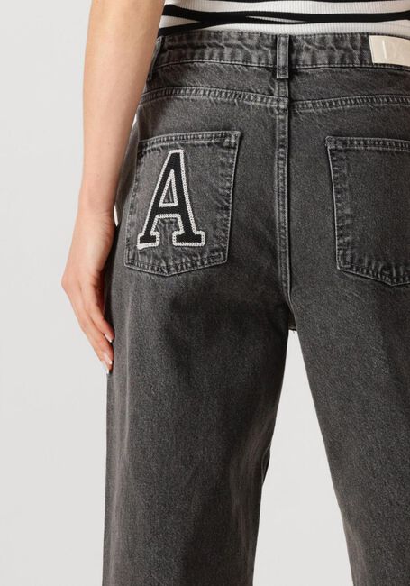 ALIX THE LABEL Straight leg jeans LADIES WOVEN RELAXED DENIM PANTS en gris - large