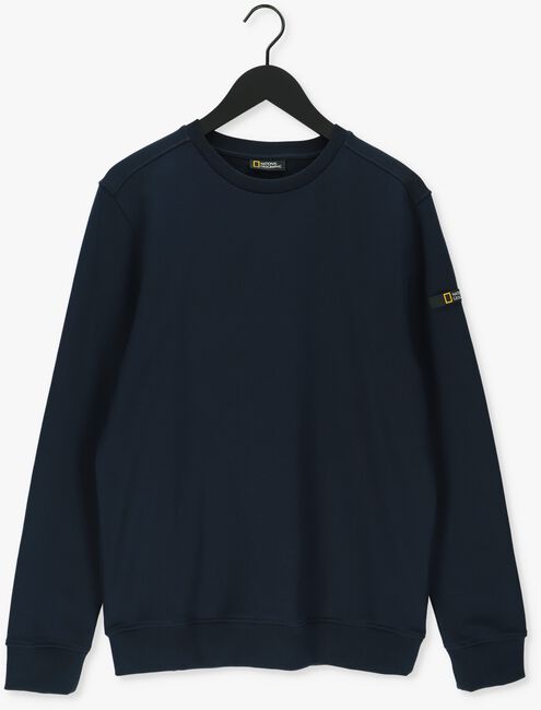 Donkerblauwe NATIONAL GEOGRAPHIC Sweater FOUNDATION ORGANIC CREWNECK - large