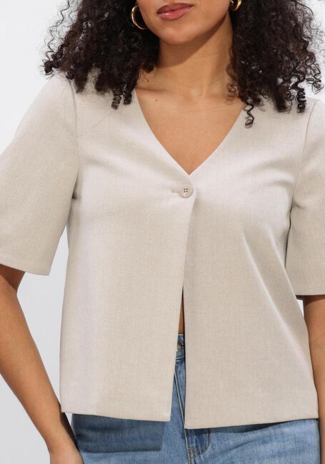 Beige OBJECT Trui OBJLISA S/S RE TOP - large