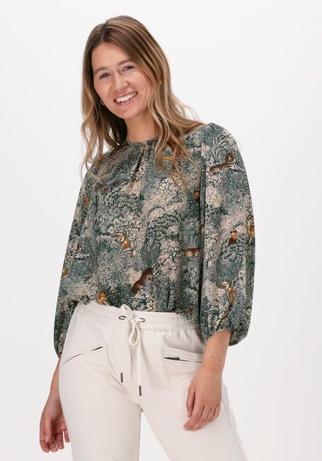 Zwarte SUMMUM  TOP PRINT ANIMALS - large