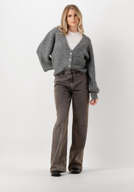 CO'COUTURE Gilet CORELIE BUTTON KNIT en gris - large