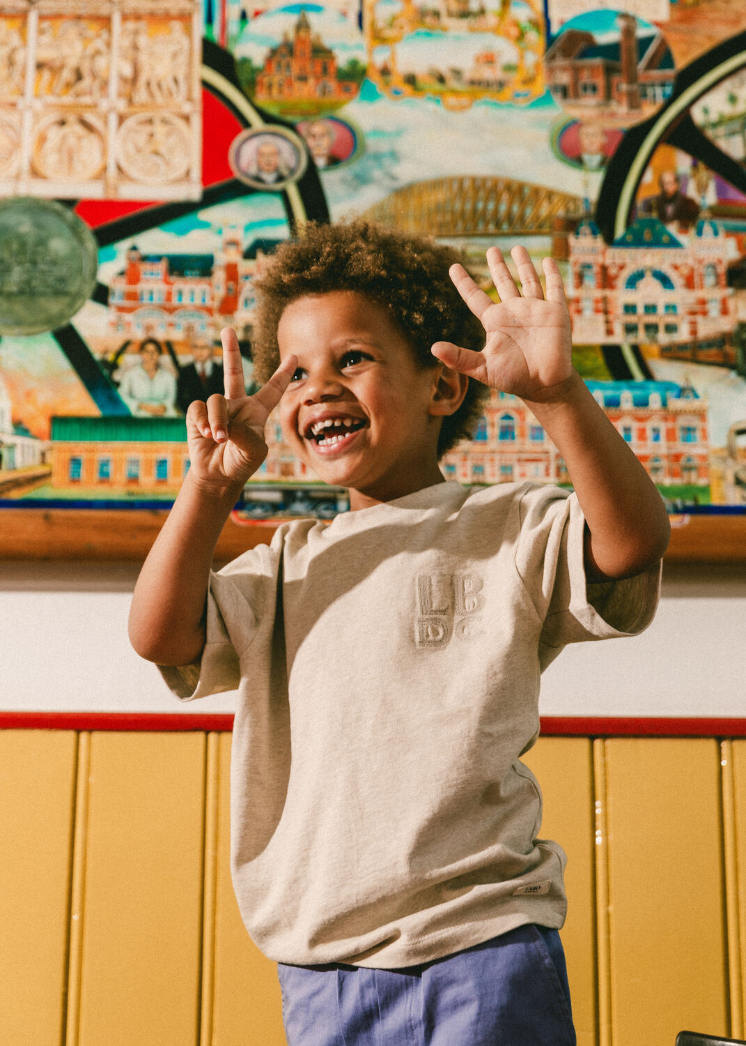 Labo de Colores T-shirt BARI 1 en gris - large