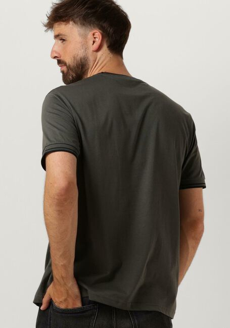 Olijf FRED PERRY T-shirt TWIN TIPPED T-SHIRT - large